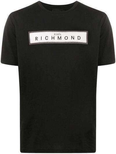 John Richmond футболка с логотипом и заклепками RMP20079TSXX