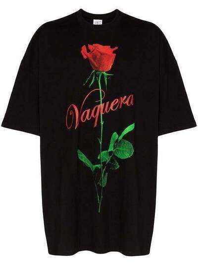 Vaquera футболка Rose Tall с принтом VAQSS20SH12