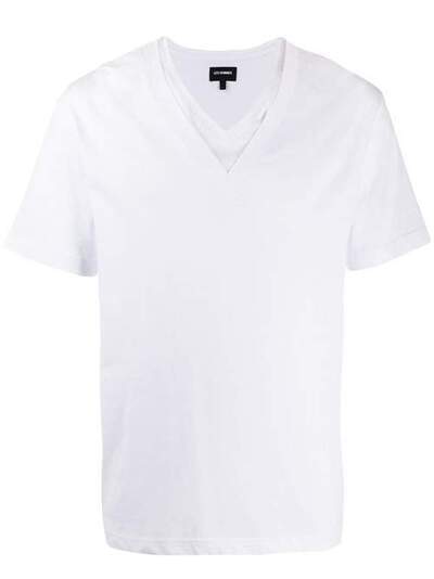 Les Hommes футболка с двойным V-образным вырезом LHT103700U