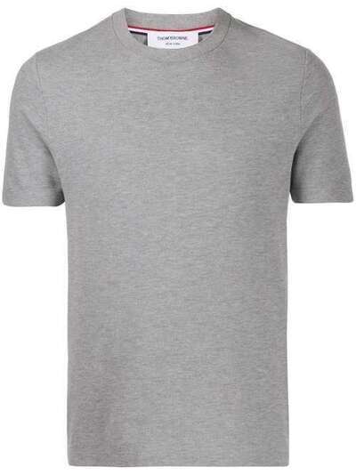 Thom Browne футболка из пике с полосками 4-Bar MJS123A00050