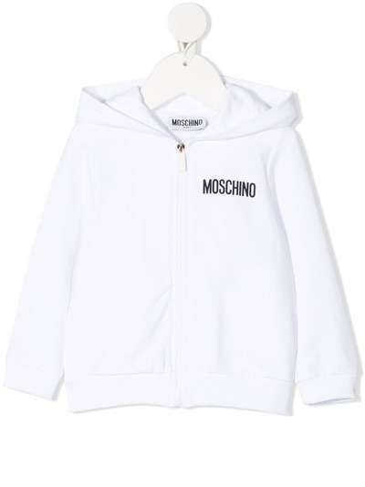 Moschino Kids худи на молнии с принтом Teddy Bear