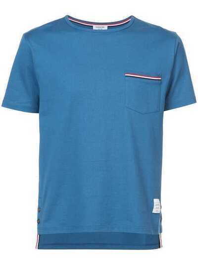 Thom Browne футболка с нагрудным карманом MJS010A01454