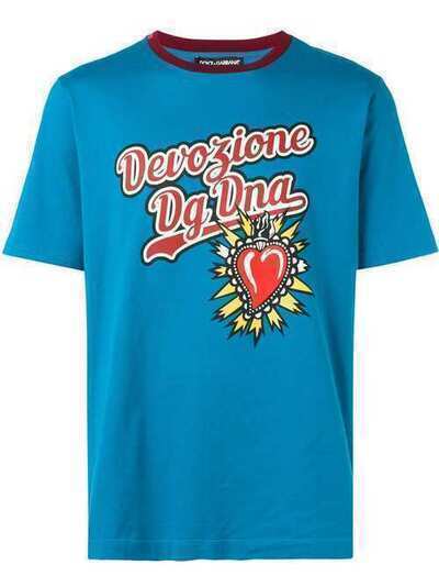 Dolce & Gabbana футболка с надписью G8HV4THH7QD