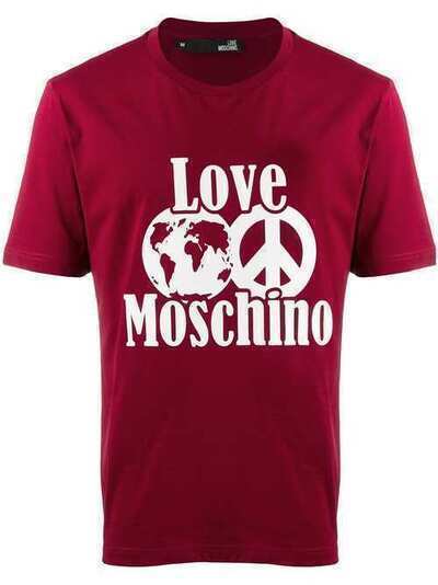 Love Moschino футболка с контрастным логотипом M47323VM3876