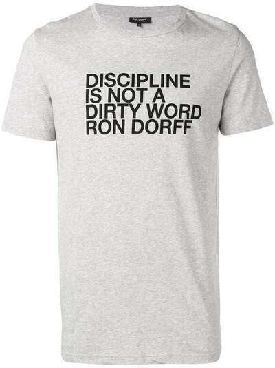 Ron Dorff футболка с принтом 'Discipline' 19G6