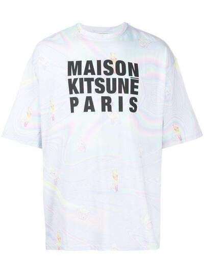 Maison Kitsuné футболка с графичным принтом SS20EU00101KJ0040