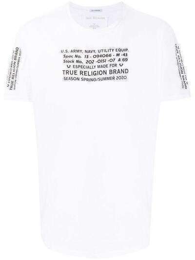 True Religion футболка с круглым вырезом и логотипом M20ST26D9G