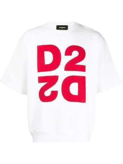 Dsquared2 футболка мешковатого кроя с принтом D2 S74GU0404S25042
