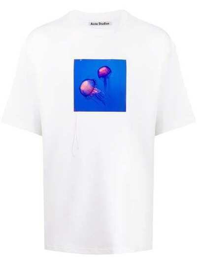 Acne Studios футболка Jellyfish с нашивкой BL0147