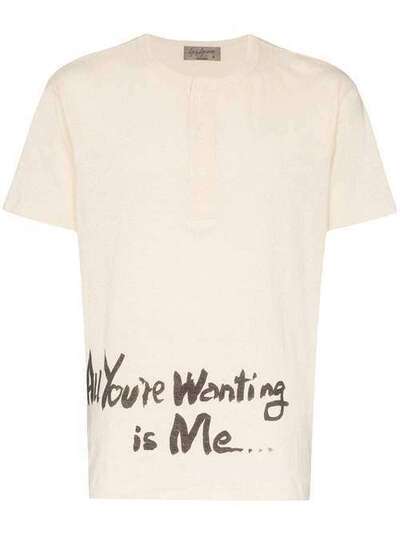 Yohji Yamamoto футболка Henley HCT39082