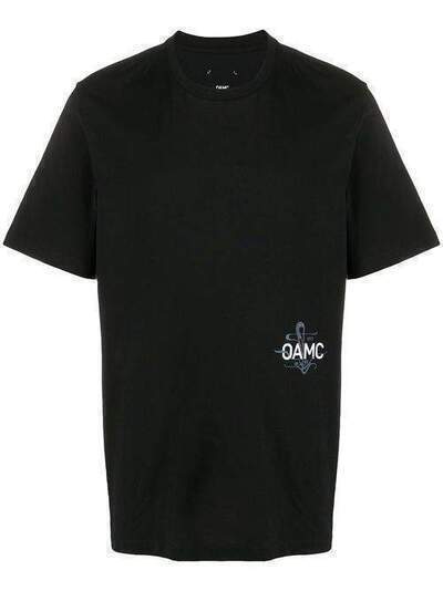OAMC футболка с круглым вырезом и логотипом OAMQ709567OQ247908A