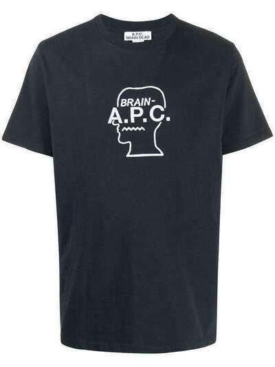 A.P.C. футболка с вышитым логотипом CODEUH26838