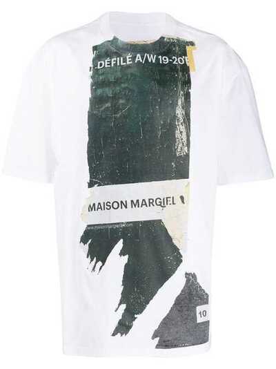 Maison Margiela футболка оверсайз с принтом S50GC0563S22816