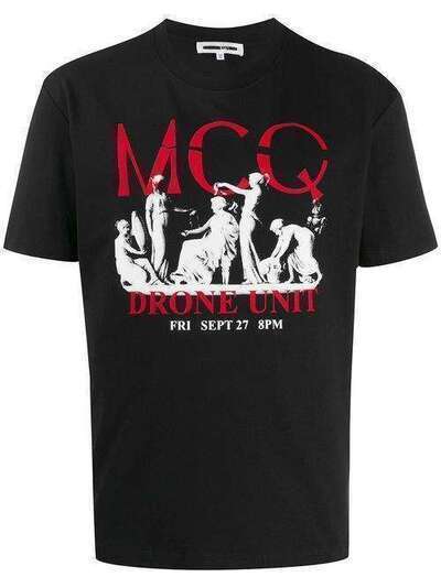 McQ Alexander McQueen футболка Drone Unit с графичным принтом 291571ROR40