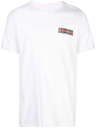LIVINCOOL футболка с принтом и круглым вырезом WORLDTEESHIRT