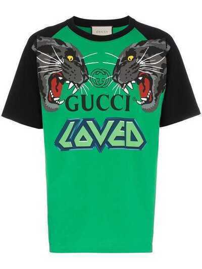 Gucci футболка с принтом 549099XJAI1
