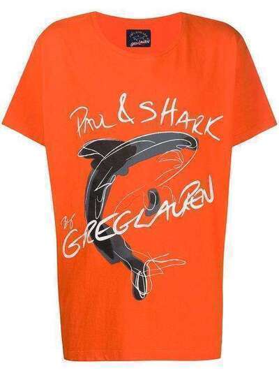Paul & Shark футболка Shark из коллаборации с Greg Lauren E20P1465