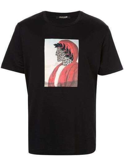 Roberto Cavalli футболка с принтом Surreal