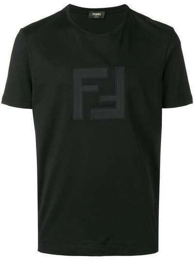 Fendi футболка с заплаткой с логотипом FAF532A54P