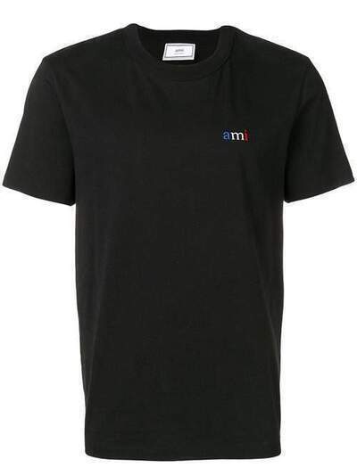 Ami Paris футболка с круглым вырезом и вышивкой A19J10071