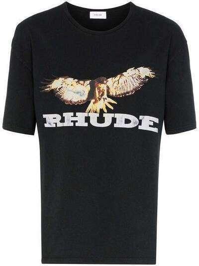 Rhude футболка с принтом Eagle 05ATT01801