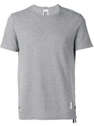Thom Browne футболка с контрастной полосой на спине MJS056A00050
