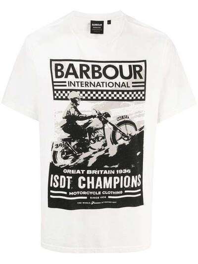 Barbour футболка с графичным принтом BATEE0447MTS