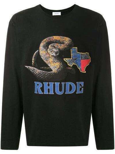 Rhude футболка Rattlesnake с логотипом RHU07MS20030