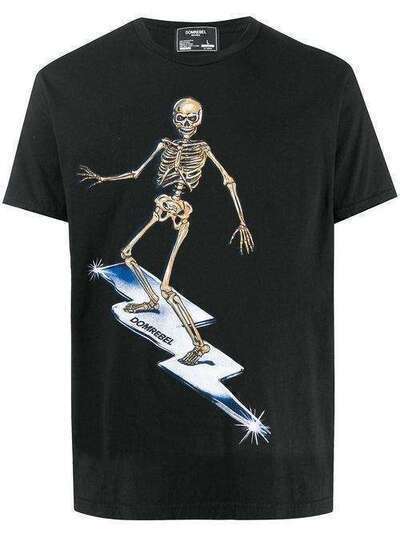 DOMREBEL футболка Surfer Skeleton SKELESURF