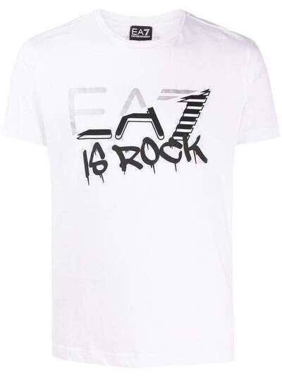 Ea7 Emporio Armani футболка с графичным принтом 3HPT63PJV5Z