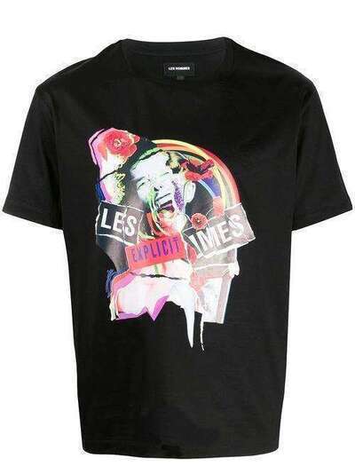 Les Hommes футболка с графичным принтом LIT213703P