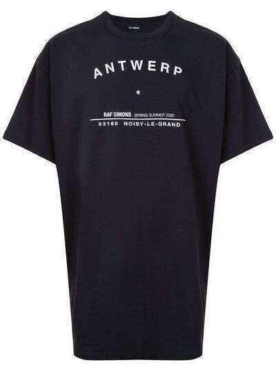 Raf Simons футболка Antwerp с принтом 20112519001