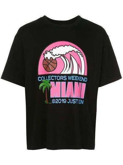 Just Don футболка Miami с принтом SHIRTBLACKTEESHIRT