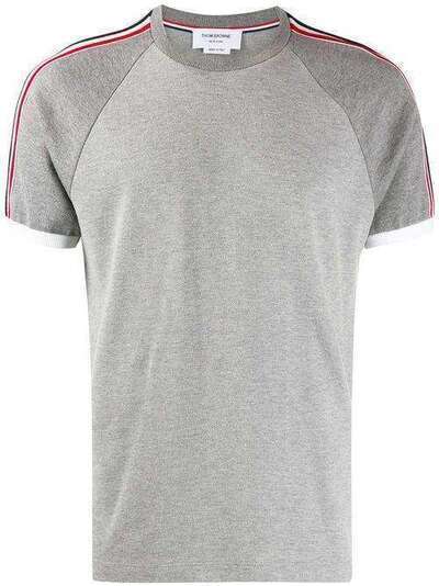 Thom Browne футболка из ткани пике с рукавами реглан MJS112A00050