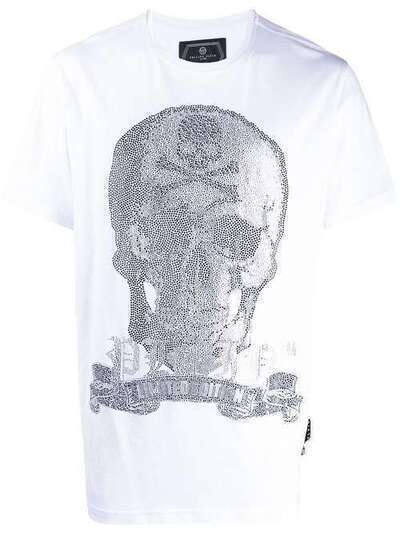 Philipp Plein футболка Platinum Skull F19CMTK3604PJY002N