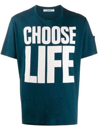Katharine Hamnett London футболка с принтом Choose Life KHW102AAT600