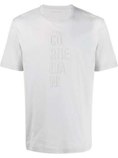 Corneliani футболка с тисненым логотипом 84G5849825023026