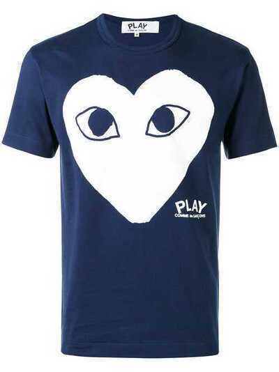 Comme Des Garçons Play футболка с принтом сердца P1T180