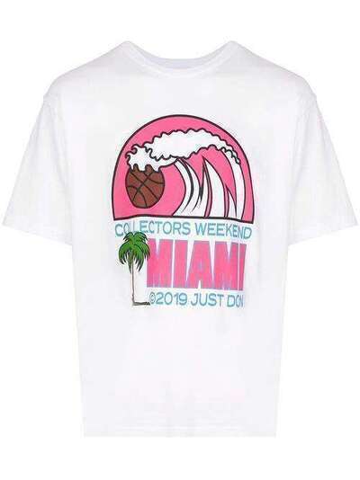 Just Don футболка Miami с принтом SHIRTWHITETEESHIRT
