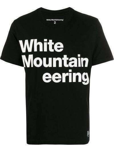 White Mountaineering футболка из джерси с логотипом 3503COTTONBLACK