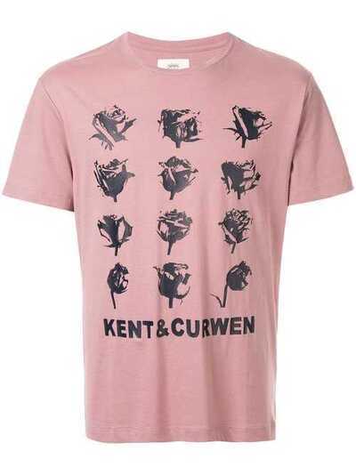 Kent & Curwen футболка с цветочным принтом K3970TR180