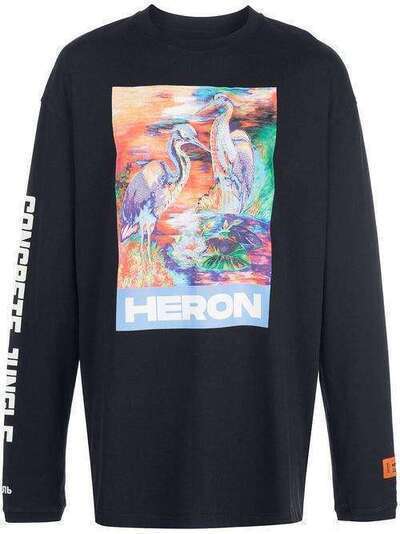 Heron Preston футболка Concrete Jungle с графичным принтом HMAB013S209130210188