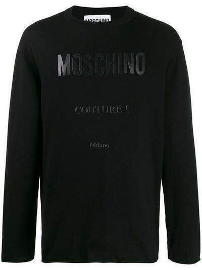 Moschino футболка с длинными рукавами и логотипом A09132003