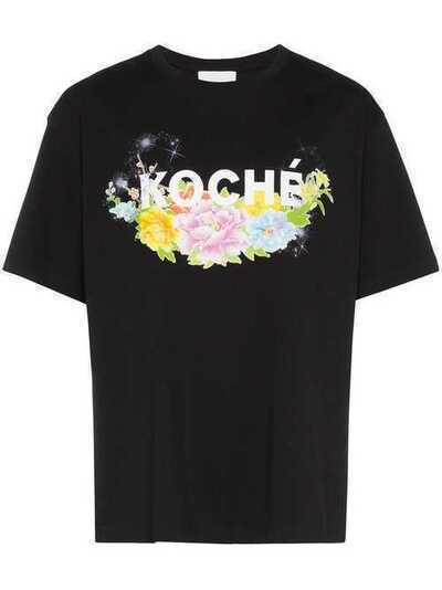 Koché flower logo print T-shirt KPF19TP33