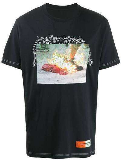 Heron Preston футболка с фотопринтом HMAA004S209140371088