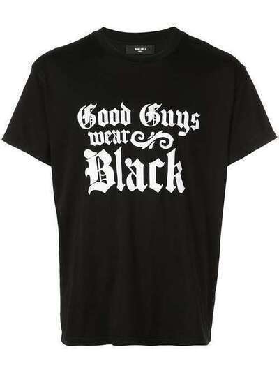 AMIRI футболка с принтом Good Guys Wear Black W9M03299CJ