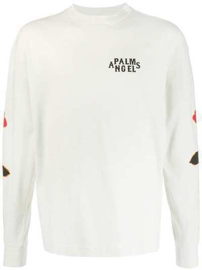 Palm Angels футболка с длинными рукавами и логотипом PMAB002E20JER0034425