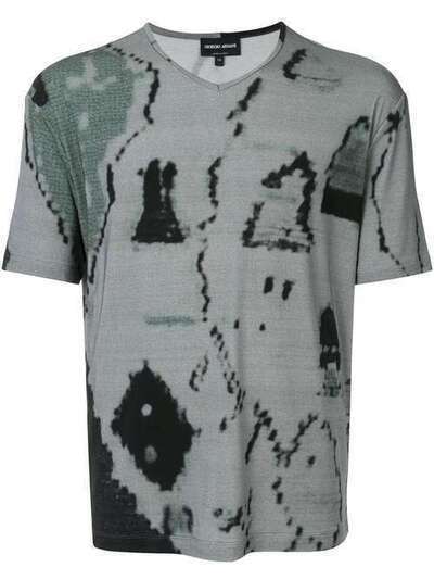 Giorgio Armani футболка с абстрактным принтом 3GST85SJEHZ