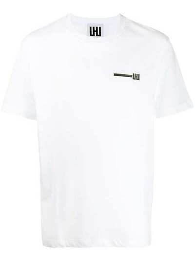 Les Hommes Urban футболка с нашивкой-логотипом UHT214700PTYPOGRAPHY