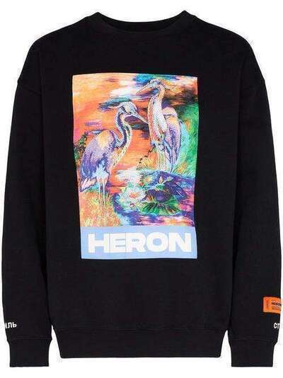 Heron Preston футболка с длинными рукавами и принтом HMBA007S208960211088